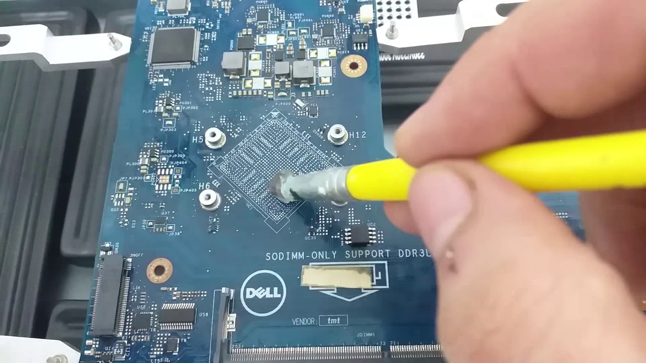 Dell Inspiron 14 5000 - defeito no processador - N3700 - rechip - reballing
