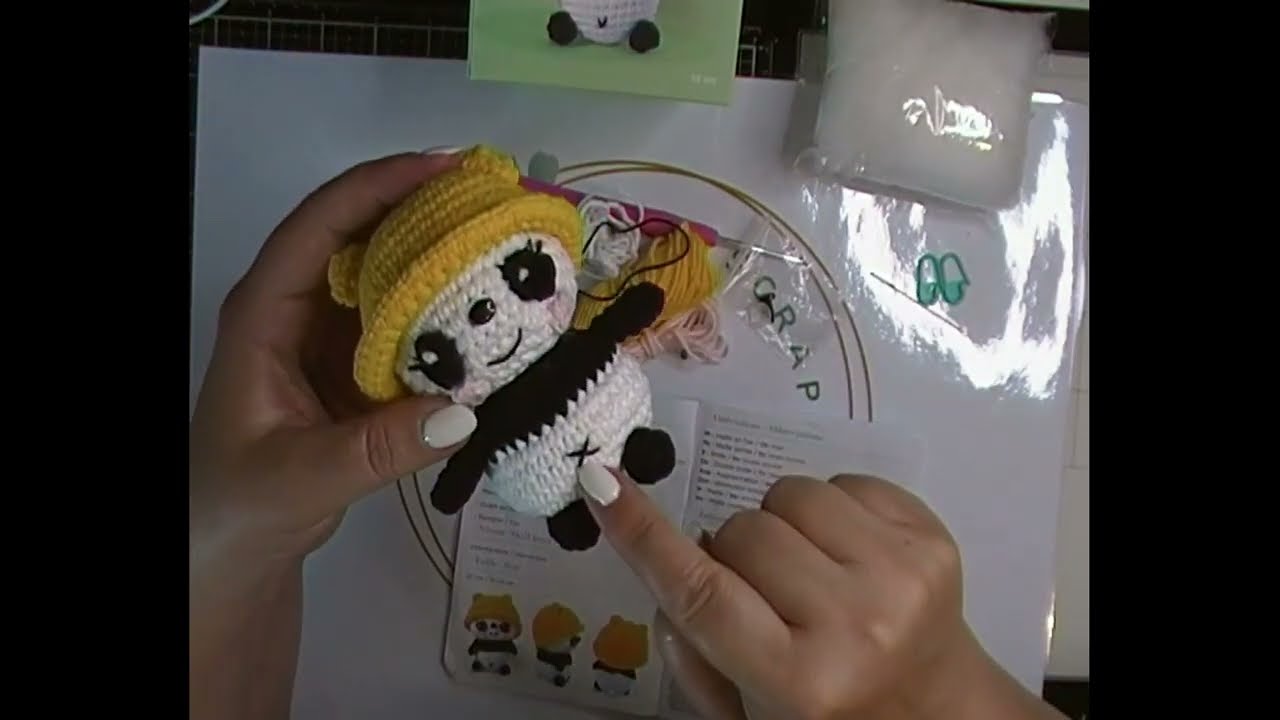 test Kit Minigurumi Nana le Panda de 