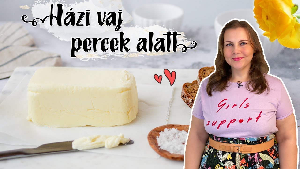 Házi vaj készítés percek alatt 🧈 egyszerűen habtejszínből