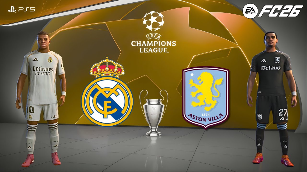 FC 26 - Real Madrid vs Aston Villa | UCl Final | Amadou Onana vs Mastantuono epic battle