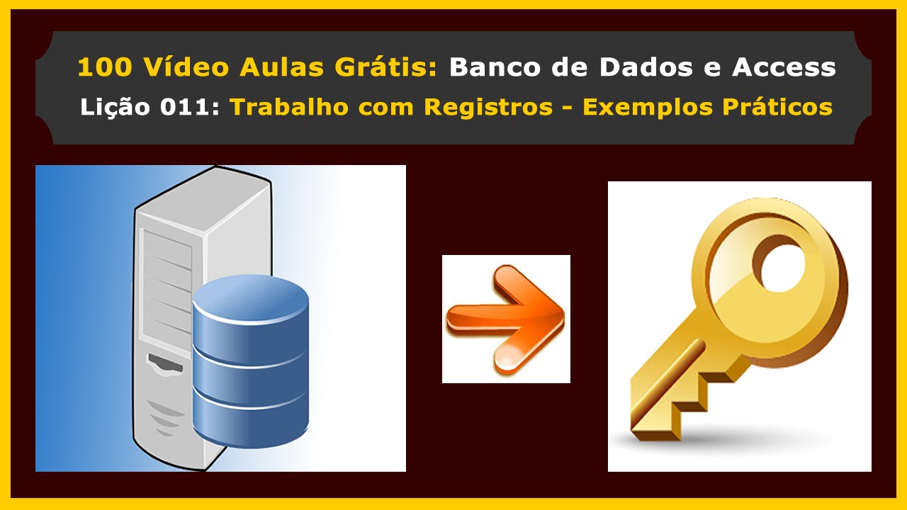 Lição 011 - Curso Gratuito de Access e Banco de Dados - Inserção Edição e Exclusão de Registros