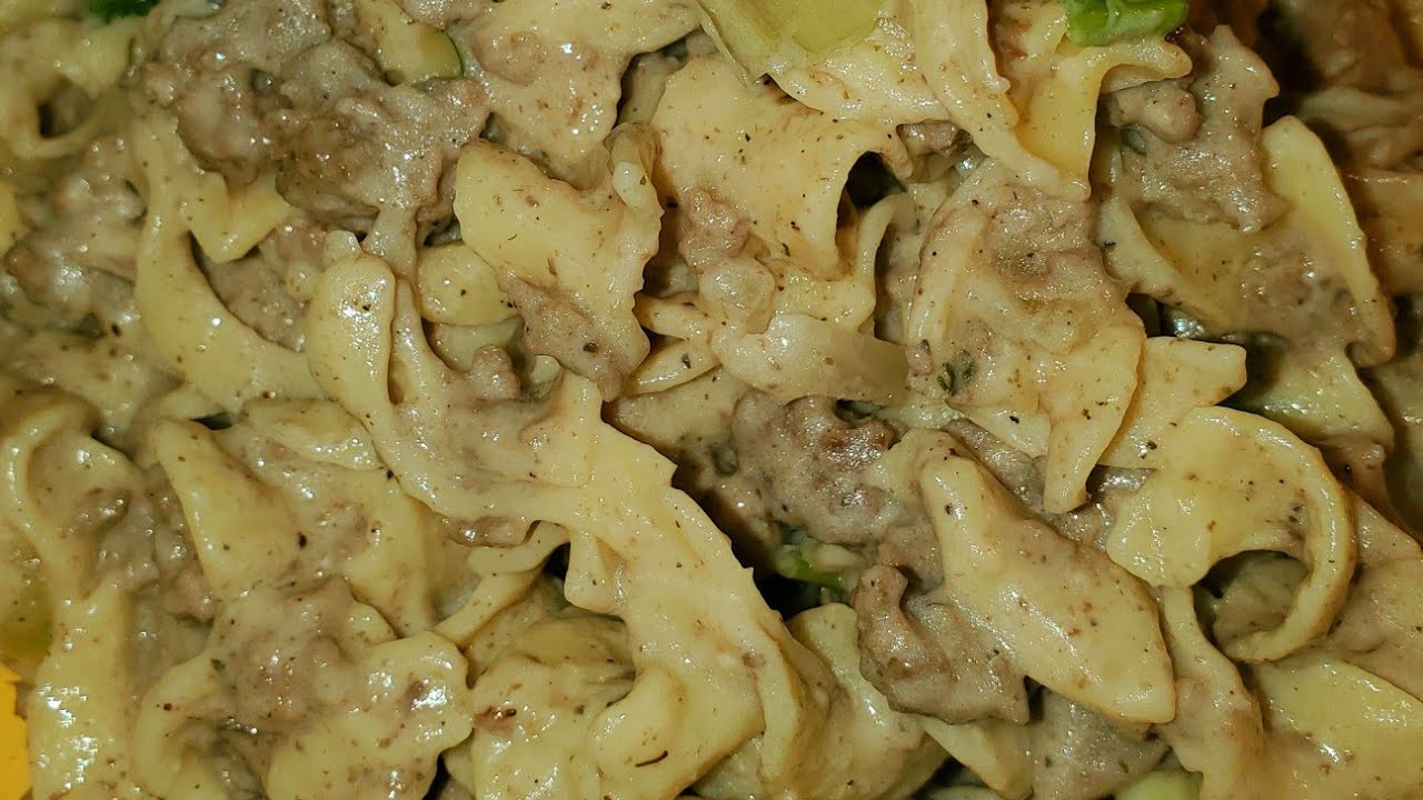 Ground Beef Stroganoff