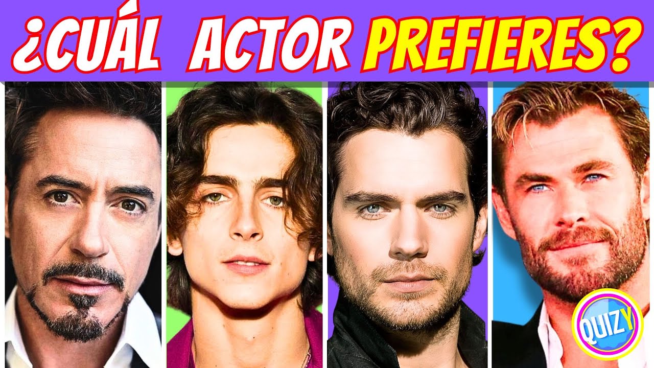 ¿CUÁL PREFIERES? Edición ACTORES de HOLLYWOOD | 🍿Elige tu MEJOR ACTOR 🤩 | TRIVIA  |  QUIZ