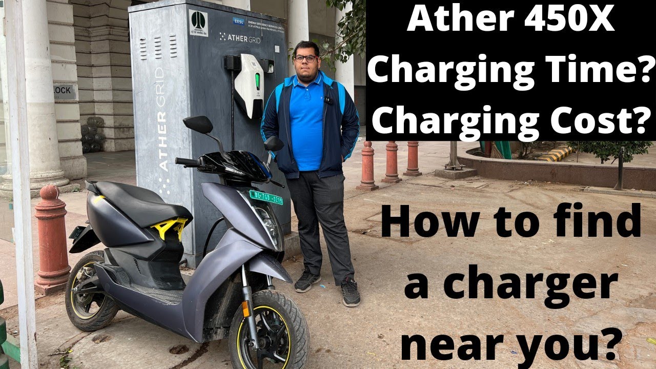 Ather 450X Charging Time and Cost | Easiest way to locate a charger | Charging Experience 👍 or 👎