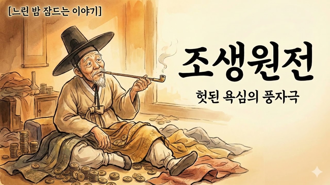 [1시간 54분] 잠이 안 올 때 듣는 풍자 소설 '조생원전' | 헛된 욕심 버리기 (수면낭독)