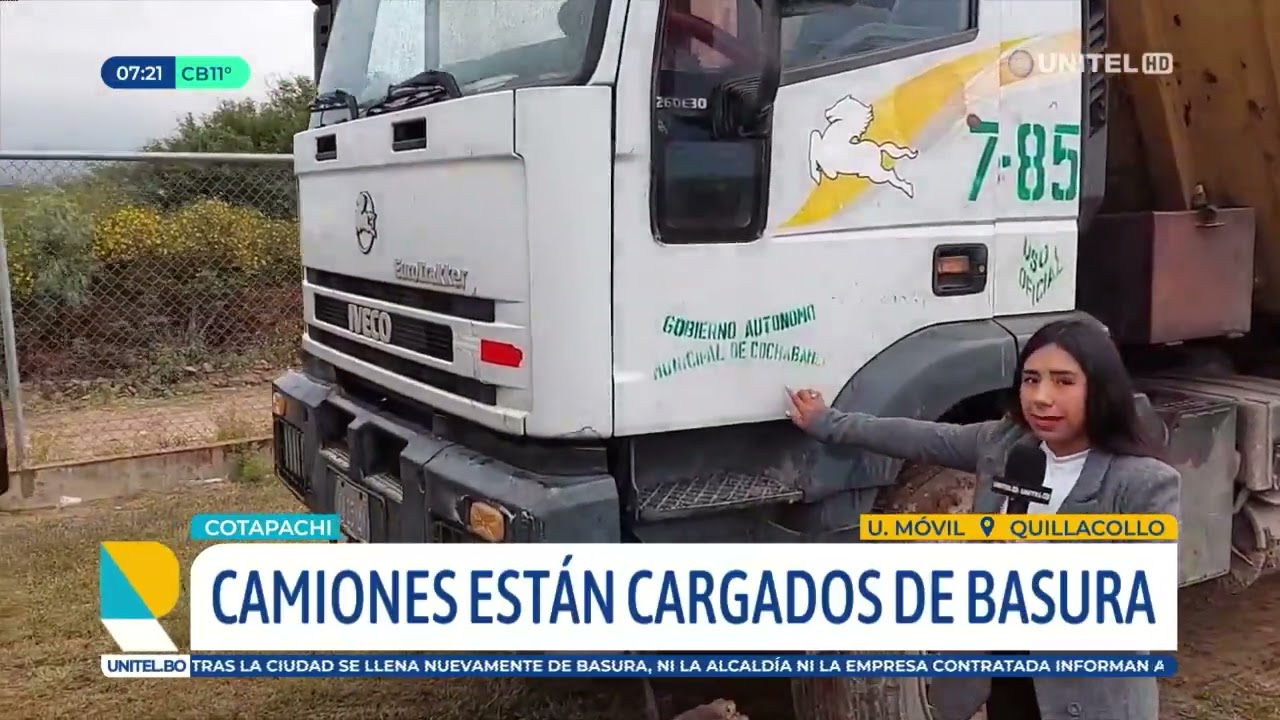 Retienen camiones que supuestamente llevaban la basura de Cochabamba al botadero de Cotapachi