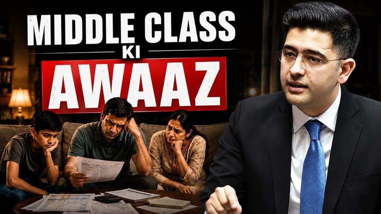 Middle Class Crushed by Taxes & Inflation &mdash; Raghav Chadha Exposes Budget Reality in Parliament