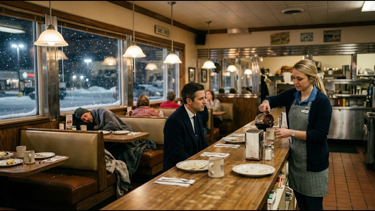 Waitress shelters 15 billionaires in a snowstorm—next day 135 luxury cars show up at her place