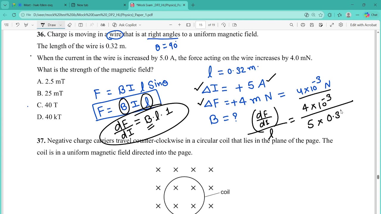 IB Physics HL Discussion part 1