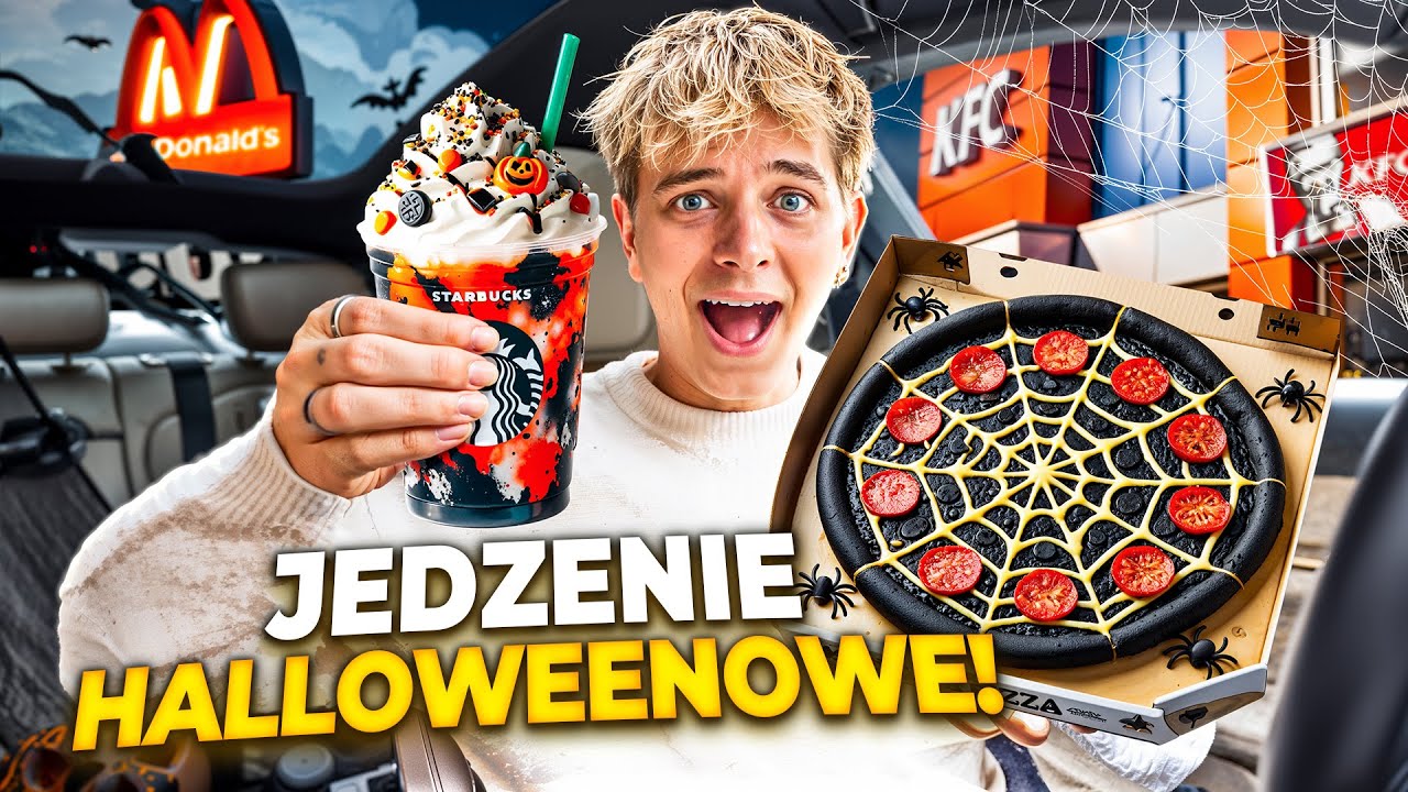 TESTUJĘ HALLOWEENOWE POZYCJE W MENU FASTFOODÓW 🎃😱 | Dominik Rupiński