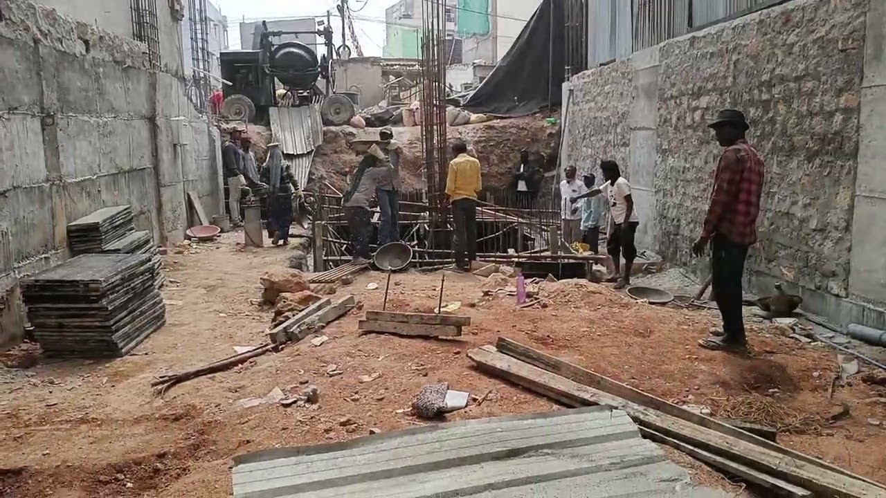#construction হায়দ্রাবাদ হাফিজ পেট জলের ট্যাঙ্কে ঢালাই হচ্ছে