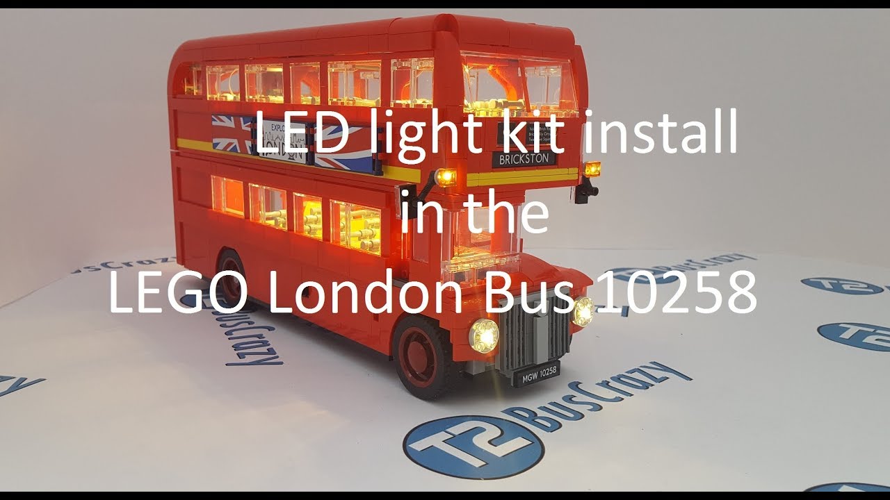 LED Light kit Install in the Lego London Bus 10258