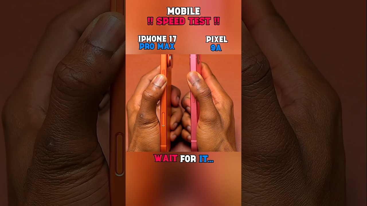☠️⚡IPHONE 17 PRO MAX VS PIXEL 9A-SPEED TEST!!