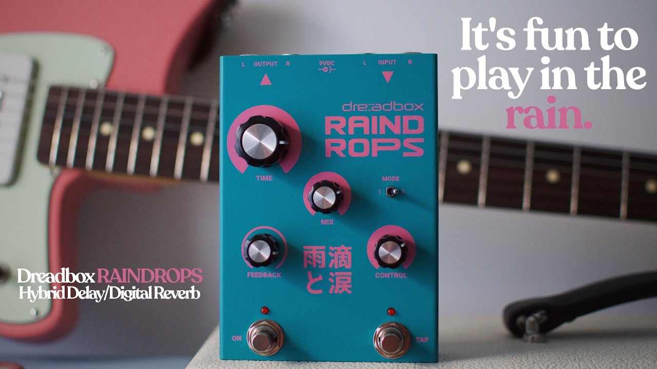 Dreadbox Raindrops Stereo Delay/Digital Reverb - Sketch & Demo (Guitar)