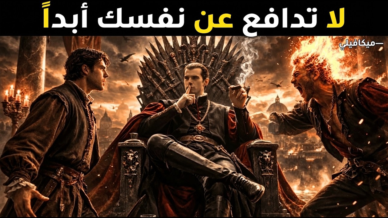 أخطر فخ في حياتك: توقف عن الدفاع عن نفسك واستخدم سلاح الأقوياء | ميكافيلي