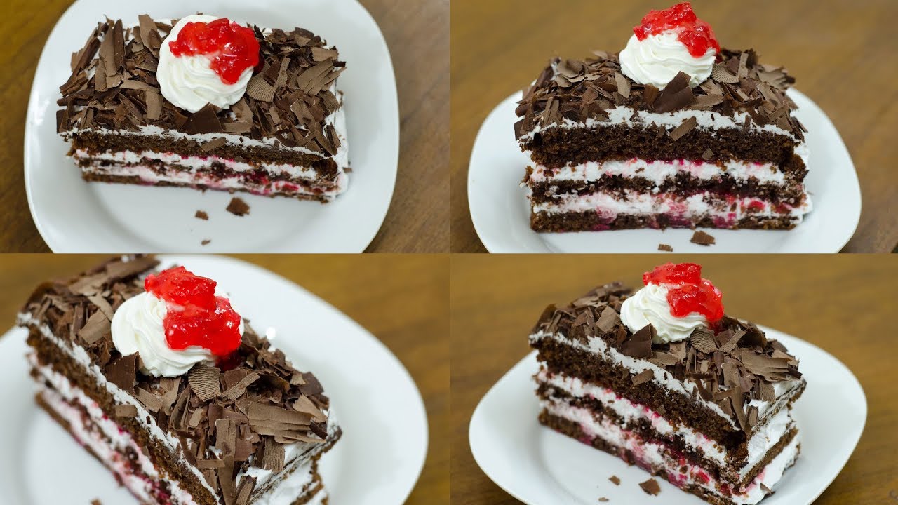BLACK FOREST PASTRY RECIPE I EGGLESS & WITHOUT OVEN