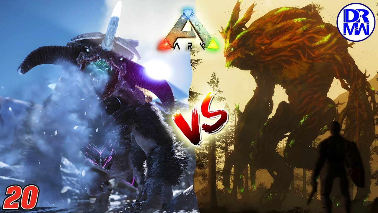 යෝදයන්ගේ සටන! | ARK Forest Titan vs Ice Titan Sinhala Gameplay | DR MaxWave Gaming