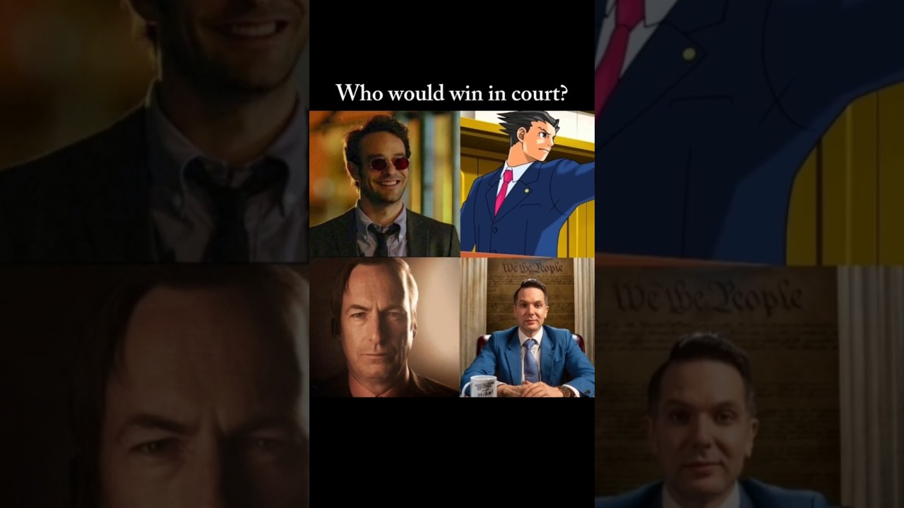 Crazy Battle in Court 👨‍⚖️🗿🔥 | Matt Murdock, Phoenix Wright, Saul Goodman, and Law by Mike Edit