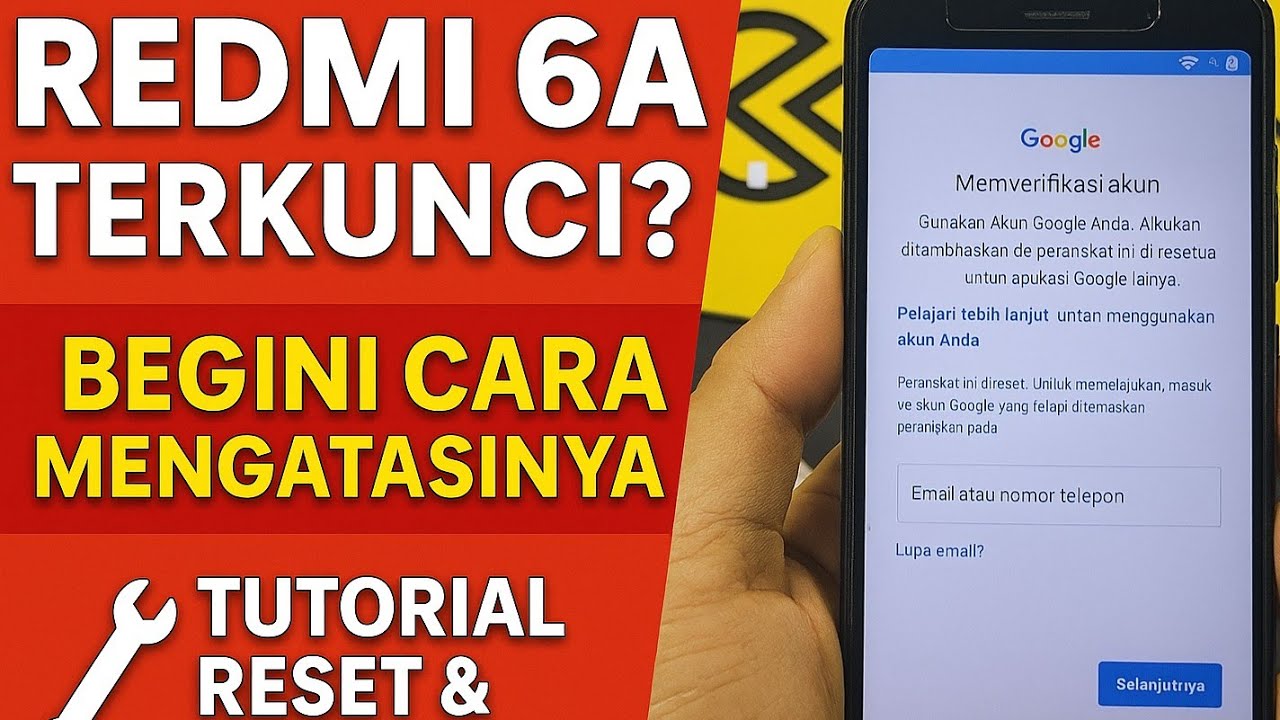 Cara Bypass FRP Redmi 6A Lupa Akun Google Tanpa PC 100% Berhasil