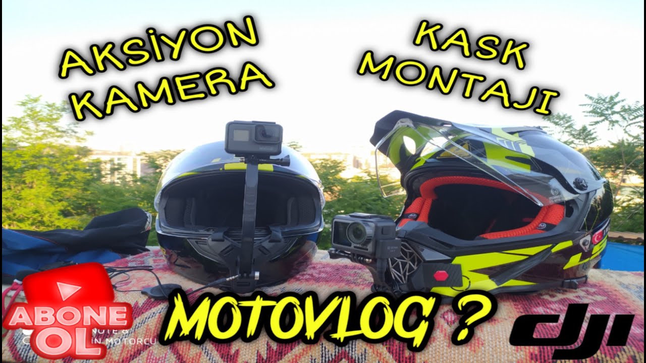 Aksiyon Kamerası Kask Montajı -  Motovlog İçin Ekipman ?