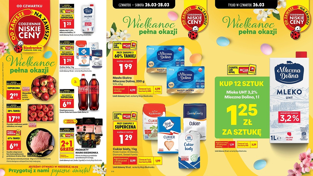 GAZETKA BIEDRONKA OD 26 MARCA 2026 🐣 MEGA PROMOCJE NA WIELKANOC | HITY TYGODNIA