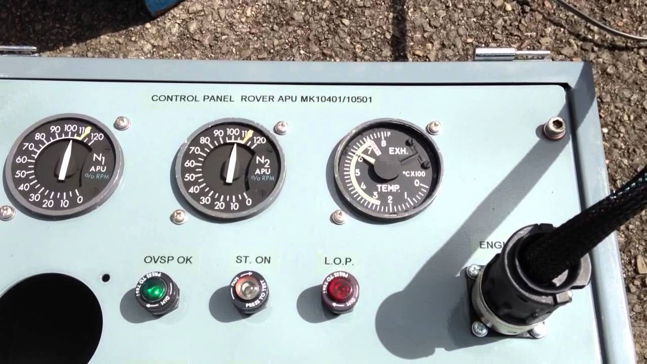 Gas Turbine Rover Mk10501 Nimrod APU Test Run