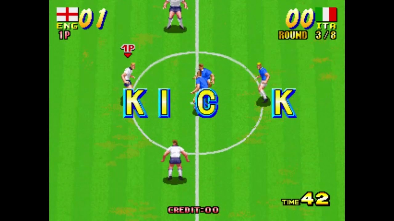 (ARCADE/MAME) Goal! '92/ SEIBU CUP SOCCER/ 골'92/ 세이부 축구 GAME PLAY