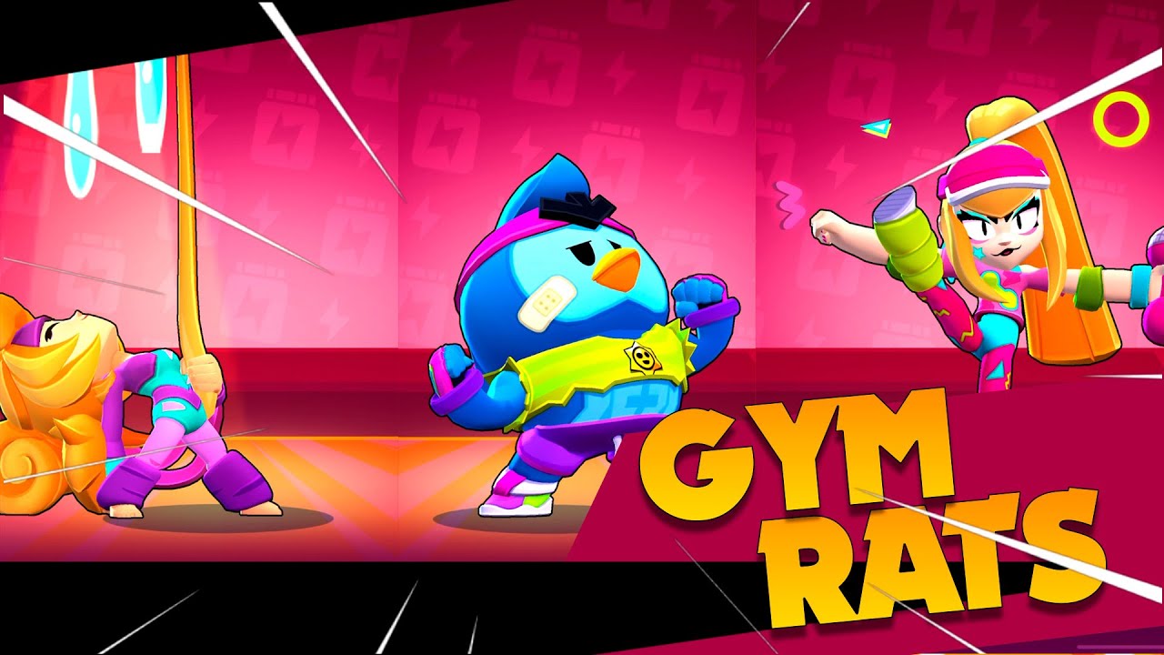 🔥 TODAS las SKINS de GYM RATS .. #BrawlStars #GymRats