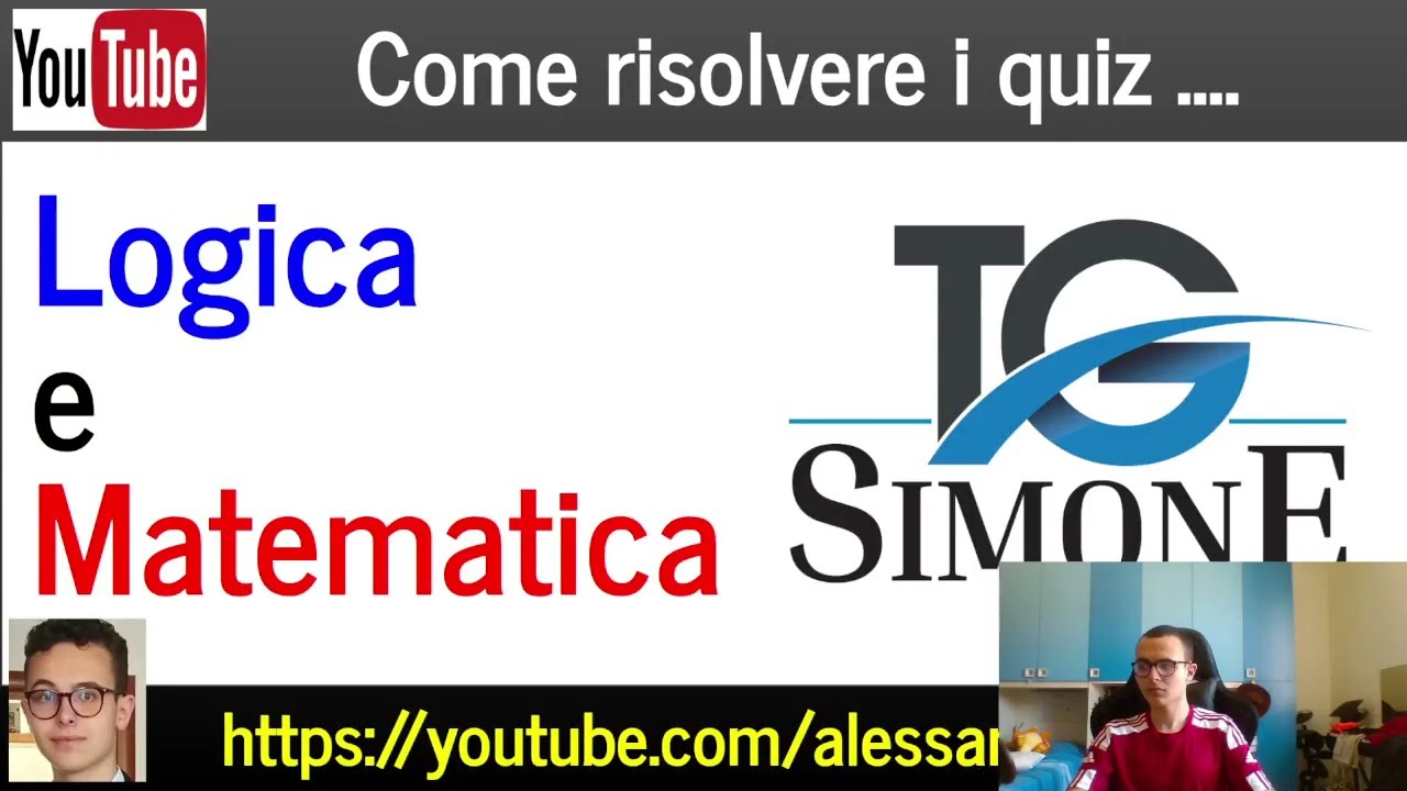 Quiz di logica e matematica di Alessandro Chiarelli (servizio del TG SIMONE)