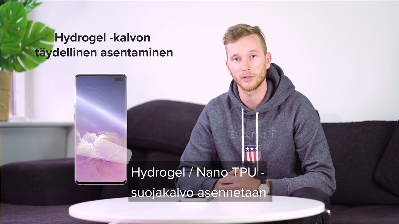Hydrogel / Nano TPU -suojakalvon asentaminen täydellisesti
