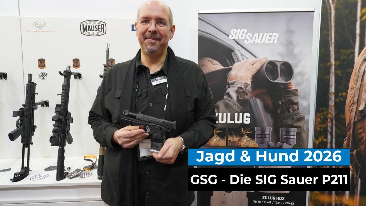 Jagd & Hund 2026: Auf den Stand von GSG - Die SIG Sauer P211