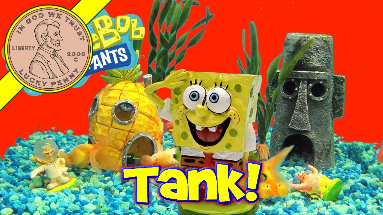 Spongebob's Bikini Bottom Electronic Underwater World Fish Tank!