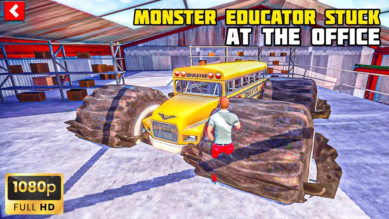 MONSTER EDUCATOR STUCK AT THE OFFICE | OFF THE ROAD HD OPEN WORLD DRIVING GAME