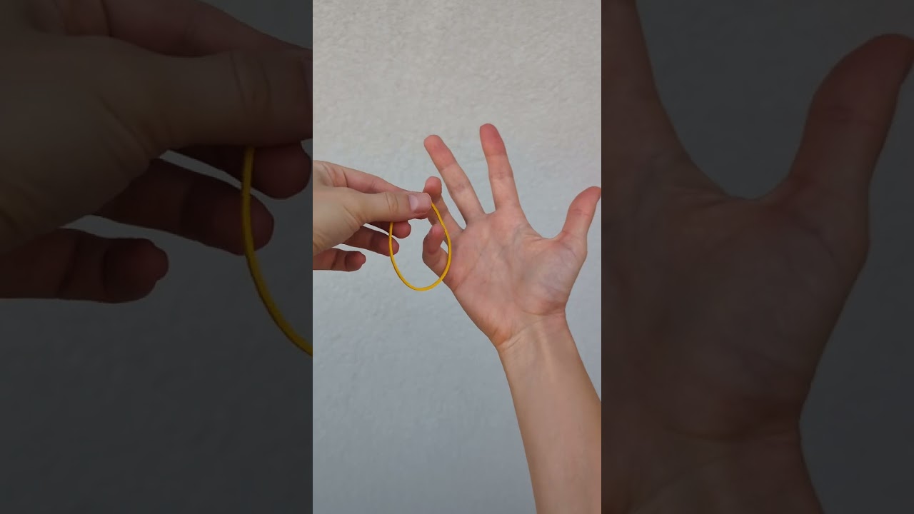 Rubber Band Hand Gun 🔫 #shorts #trick