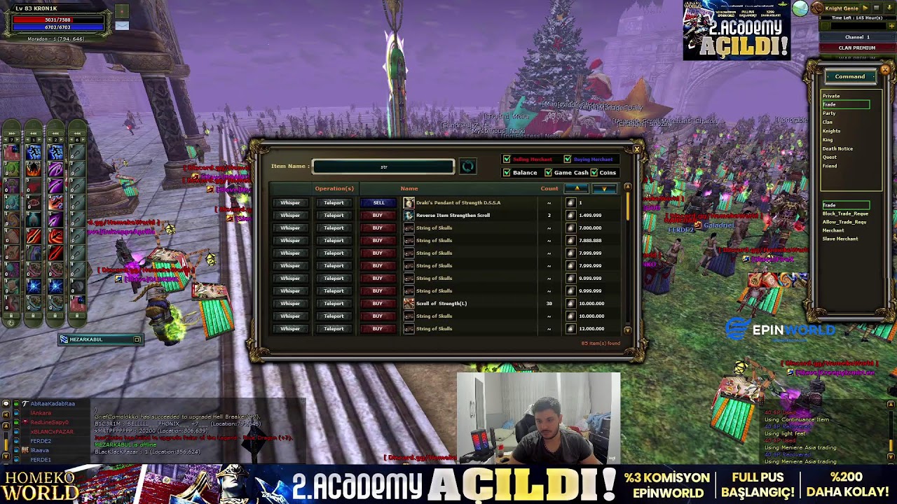 KR0N1K  HomekoWorld Pk - Farm #knightonline #hkw