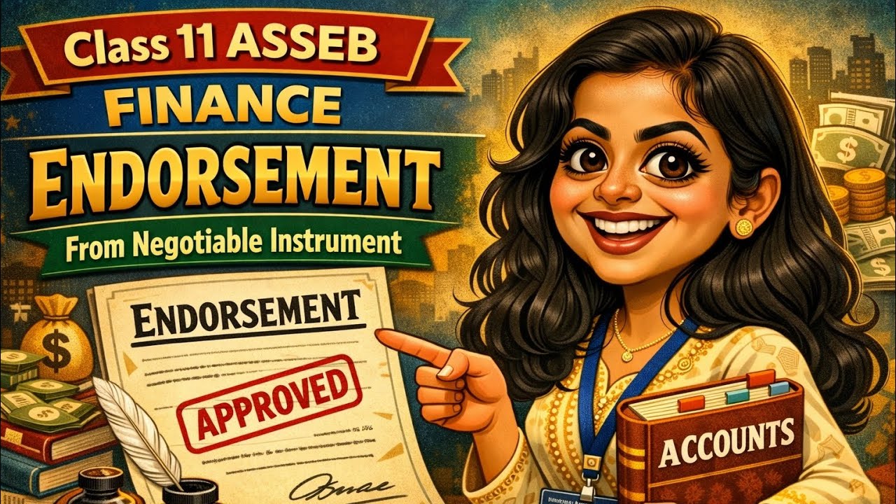 Endorsement of Negotiable Instrument Class XI(Finance)By Shilpa ma'am 