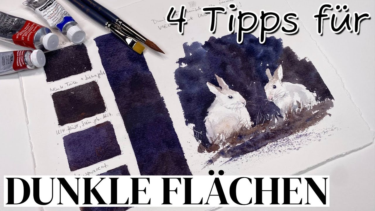 Dunkles Aquarell? - So gelingen dir abwechslungsreiche Verläufe!