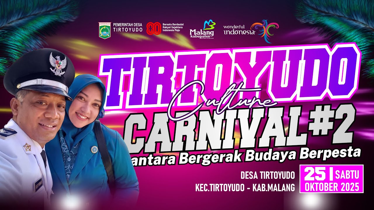TIRTOYUDO CULTURE CARNIVAL KE2 2025 - NUSANTARA BERGERAK BUDAYA BERPESTA