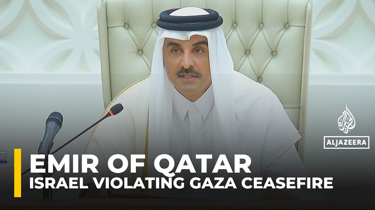 Israel&rsquo;s war on Gaza has been nothing but genocide: Qatar&rsquo;s emir