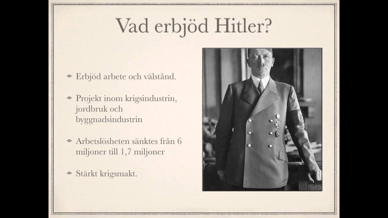 Hur Hitler kom till makten.