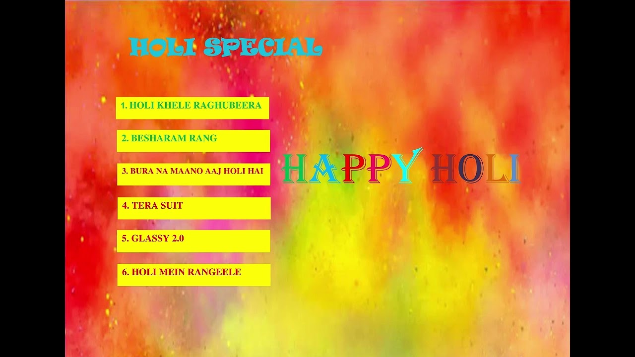 LATEST HOLI SONGS| FESTIVAL SONG  HOLI SPECIAL, #holi #holispecial #holikerang #holikheleraghuveera
