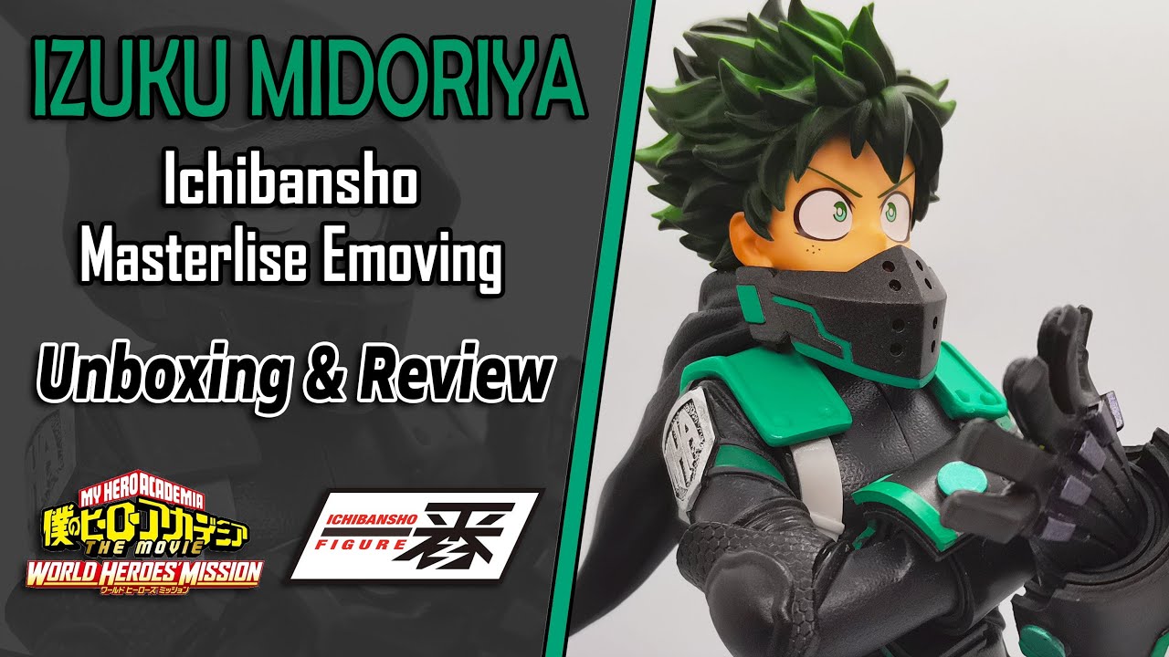 Izuku Midoriya Masterlise Emoving | World Heroes' Mission | Ichibansho Figure Review