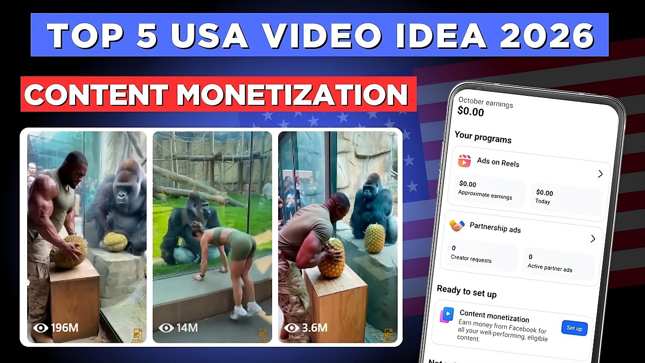 Top 5 Facebook USA Content Ideas for 2026 | Facebook Page Content Monetization in 7 Days 🔥