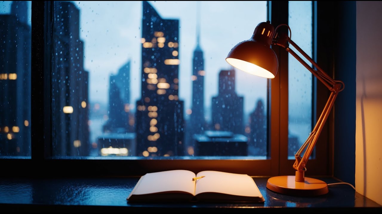 Total Silence: 4K Midnight Rain in Manhattan for Elite Stress Relief