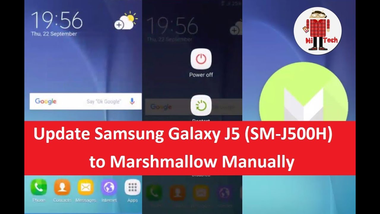 How to Update Samsung Galaxy J5 (SM-J500H) to Marshmallow Manually