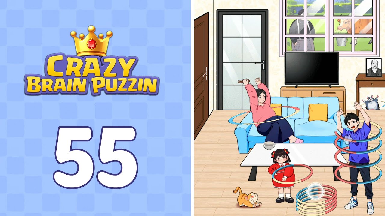 Crazy Brain Puzzle Level 55 Weight Loss | Complete Walkthrough & Solutions! 🎯