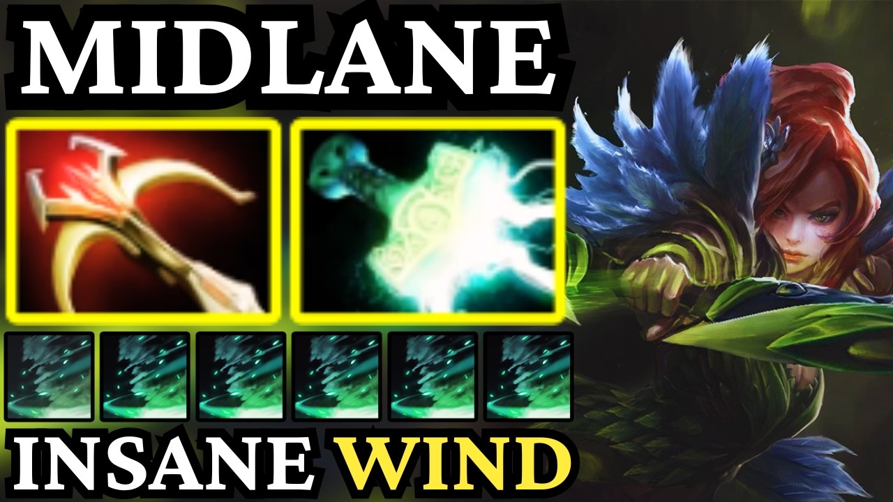 🔥 Mid Windranger Is A LITERAL MONSTER: The 100% Focus Fire Melt Stomp Build 🔥 Dota 2 Mid
