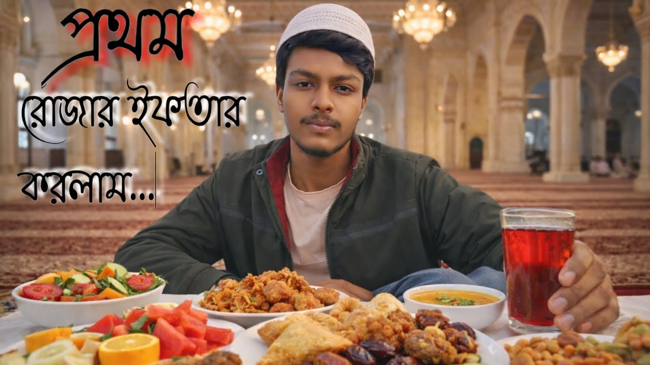 আজকে প্রথম রোজার ইফতার করলাম 👳🥰🕌 #vlog #roja #ramadan #islam #রোজা 