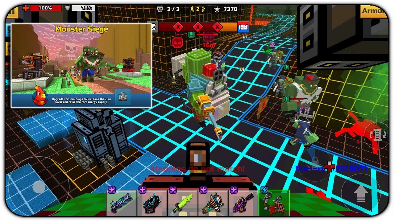 Осада клана монстров — Pixel Gun 3D 17.0 Clan War Новое обновление