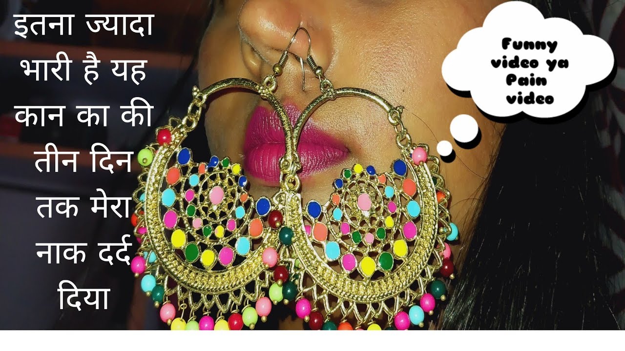 2 Big size💰💰 Earrings ko Nose pin bna li mai